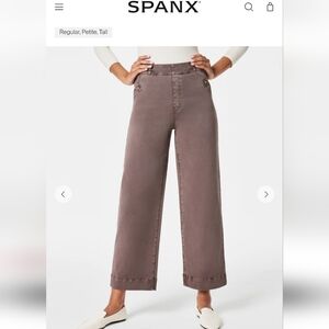 SPANX Cropped Pants in Taupe